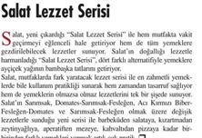 Salat Lezzet Serisi